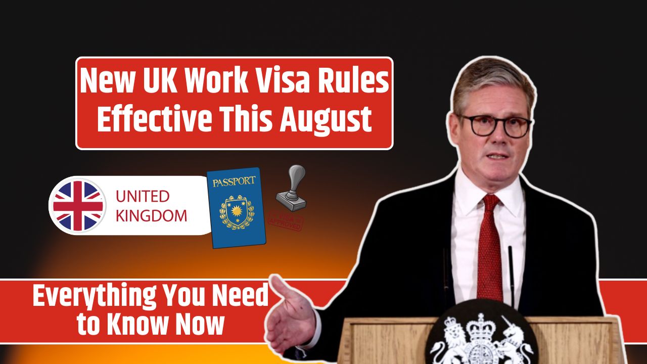 New UK Work Visa Rules Effective This August